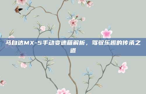 马自达MX-5手动变速箱解析,驾驭乐趣的传承之道