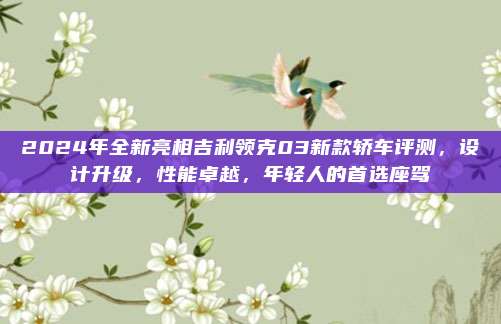 2024年全新亮相吉利领克03新款轿车评测，设计升级，性能卓越，年轻人的首选座驾