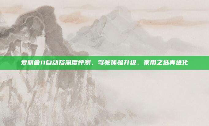 爱丽舍11自动挡深度评测,驾驶体验升级,家用之选再进化