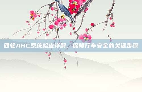 四轮AHC系统检查详解,保障行车安全的关键步骤