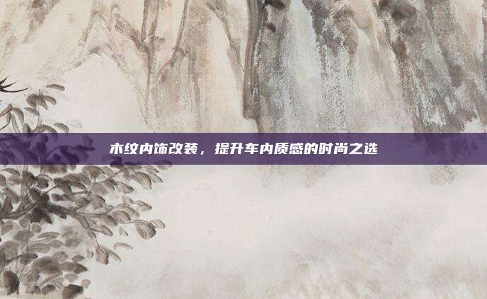 木纹内饰改装,提升车内质感的时尚之选