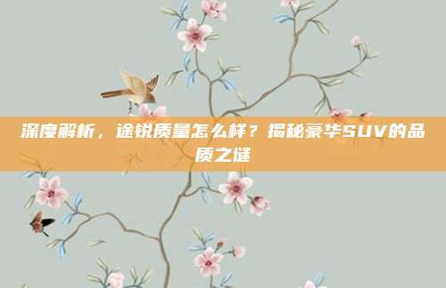 深度解析,途锐质量怎么样?揭秘豪华SUV的品质之谜