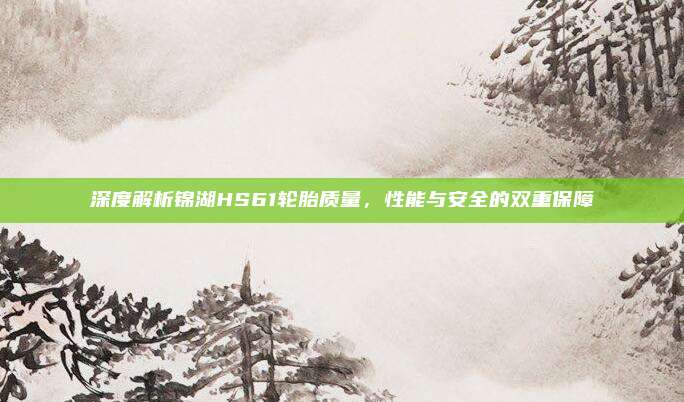 深度解析锦湖HS61轮胎质量,性能与安全的双重保障