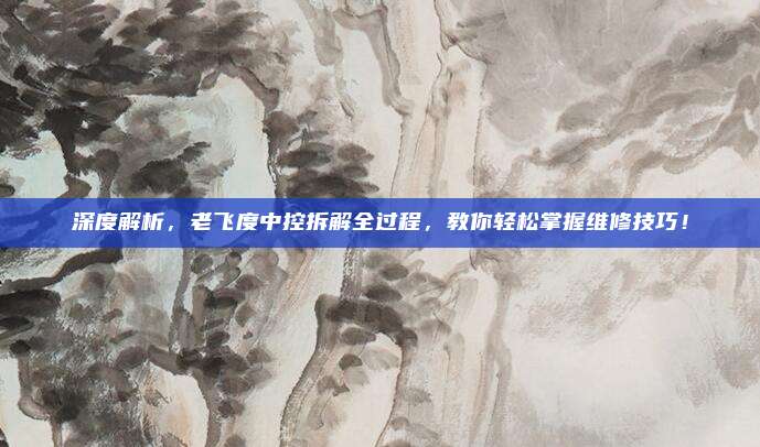 深度解析，老飞度中控拆解全过程，教你轻松掌握维修技巧！