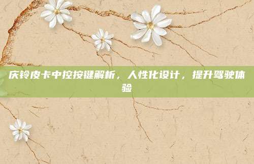 庆铃皮卡中控按键解析,人性化设计,提升驾驶体验