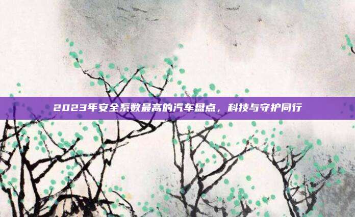 2023年安全系数最高的汽车盘点,科技与守护同行