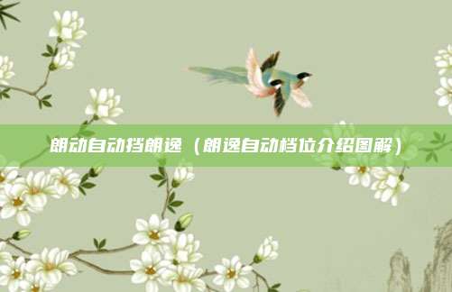 朗动自动挡朗逸（朗逸自动档位介绍图解）