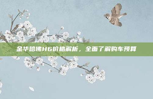 金华哈佛H6价格解析，全面了解购车预算