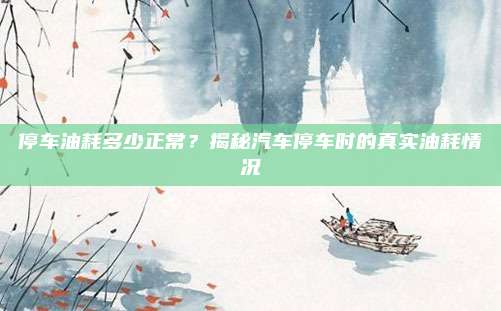 停车油耗多少正常?揭秘汽车停车时的真实油耗情况