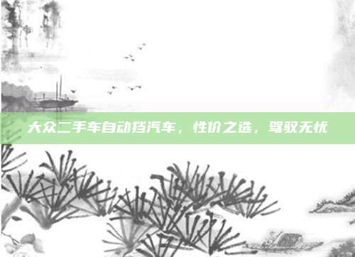 大众二手车自动挡汽车,性价之选,驾驭无忧