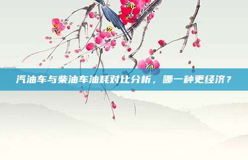 汽油车与柴油车油耗对比分析,哪一种更经济?