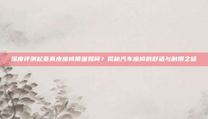 深度评测起亚真皮座椅质量如何?揭秘汽车座椅的舒适与耐用之谜