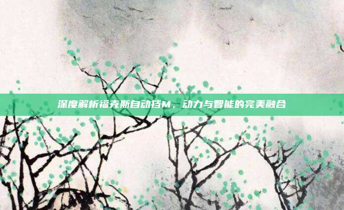 深度解析福克斯自动挡M,动力与智能的完美融合