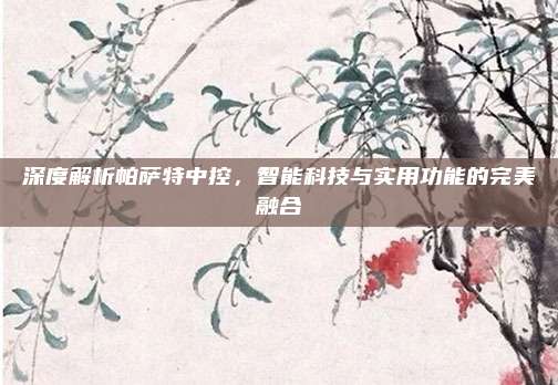 深度解析帕萨特中控,智能科技与实用功能的完美融合