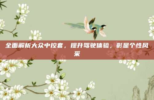 全面解析大众中控套,提升驾驶体验,彰显个性风采