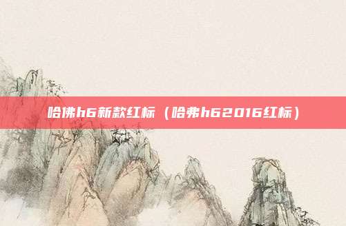 哈佛h6新款红标(哈弗h62016红标)