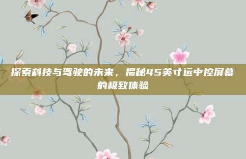 探索科技与驾驶的未来，揭秘45英寸运中控屏幕的极致体验