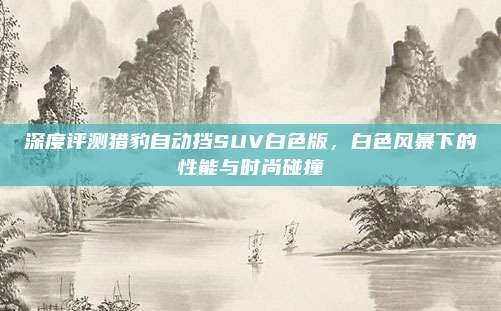 深度评测猎豹自动挡SUV白色版,白色风暴下的性能与时尚碰撞