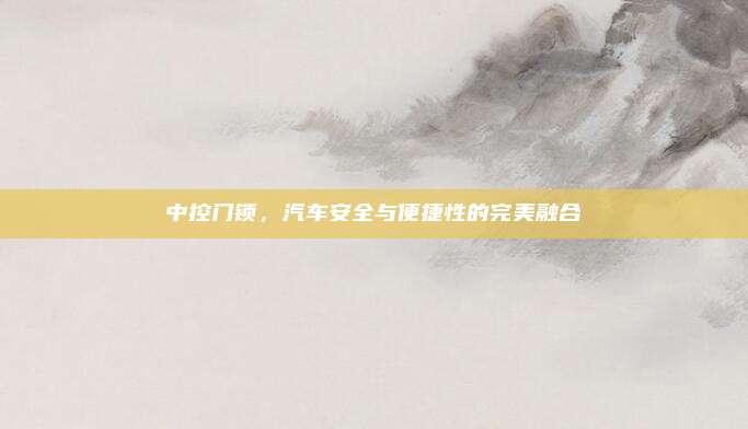 中控门锁,汽车安全与便捷性的完美融合