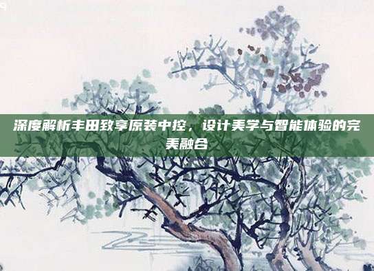 深度解析丰田致享原装中控,设计美学与智能体验的完美融合