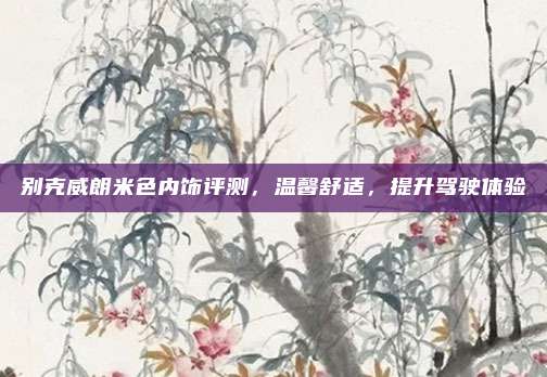 别克威朗米色内饰评测,温馨舒适,提升驾驶体验