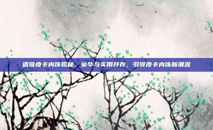 道奇皮卡内饰揭秘,豪华与实用并存,引领皮卡内饰新潮流