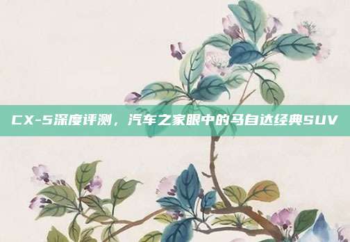 CX-5深度评测,汽车之家眼中的马自达经典SUV