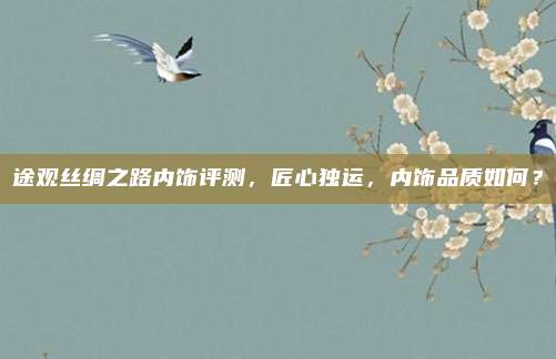 途观丝绸之路内饰评测,匠心独运,内饰品质如何?