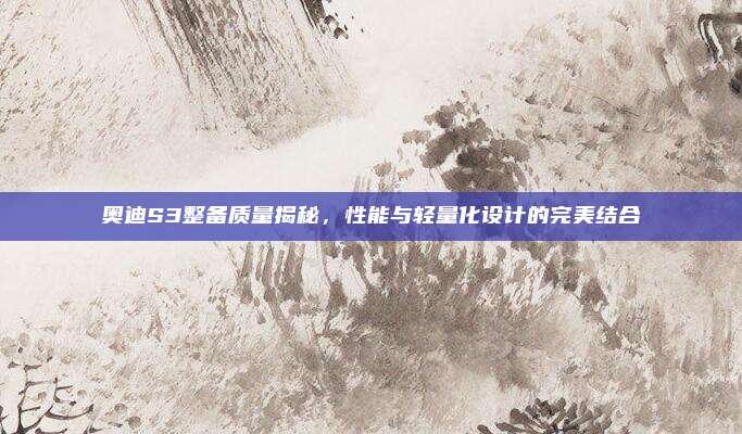 奥迪S3整备质量揭秘,性能与轻量化设计的完美结合