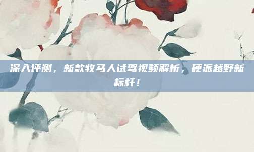 深入评测,新款牧马人试驾视频解析,硬派越野新标杆!