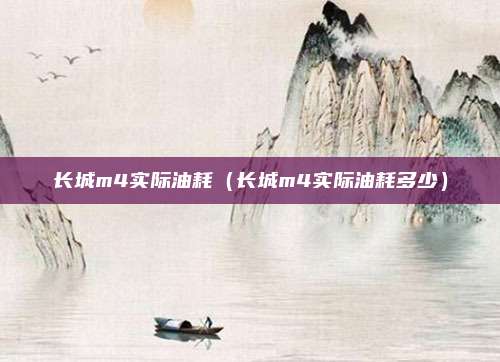 长城m4实际油耗（长城m4实际油耗多少）