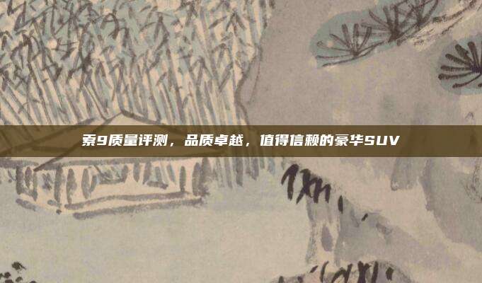 索9质量评测,品质卓越,值得信赖的豪华SUV