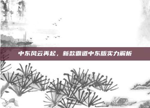 中东风云再起,新款霸道中东版实力解析