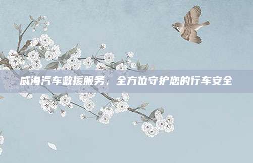 威海汽车救援服务,全方位守护您的行车安全