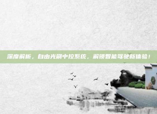 深度解析,自由光刷中控系统,解锁智能驾驶新体验!