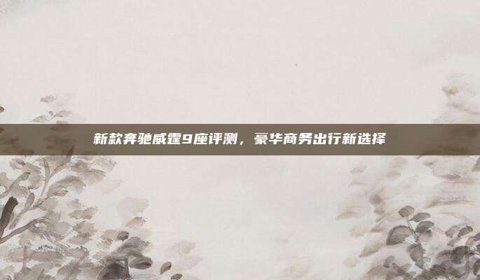 新款奔驰威霆9座评测，豪华商务出行新选择