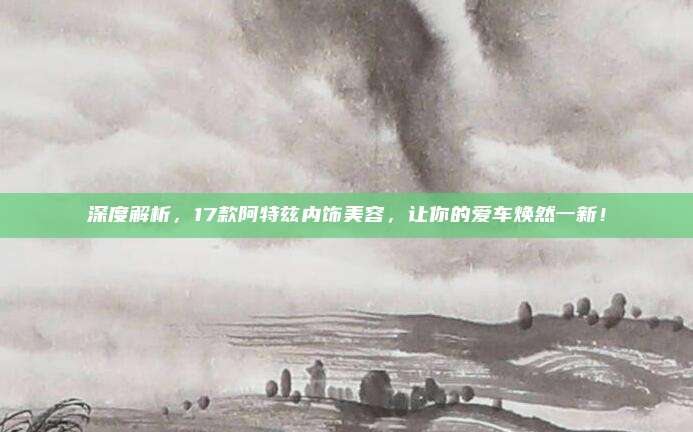 深度解析,17款阿特兹内饰美容,让你的爱车焕然一新!