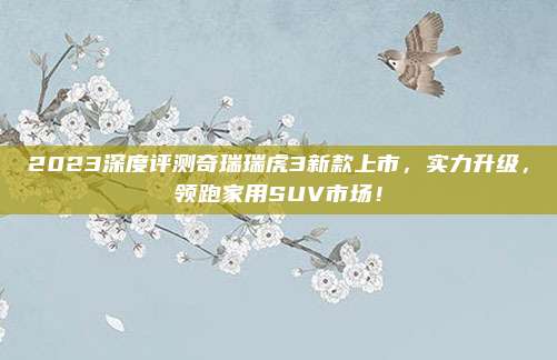 2023深度评测奇瑞瑞虎3新款上市,实力升级,领跑家用SUV市场!