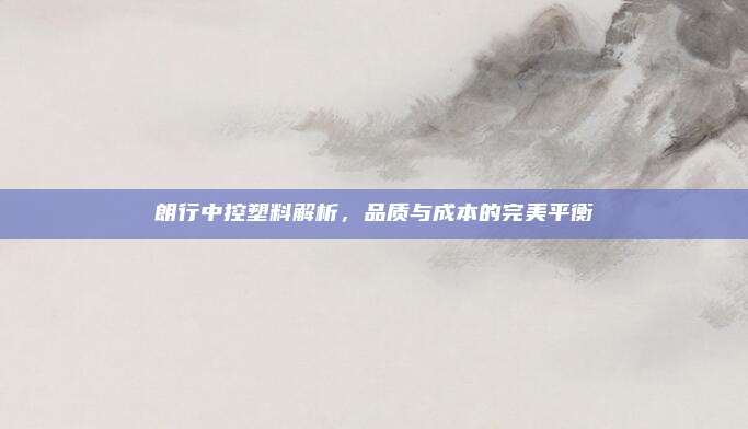 朗行中控塑料解析,品质与成本的完美平衡