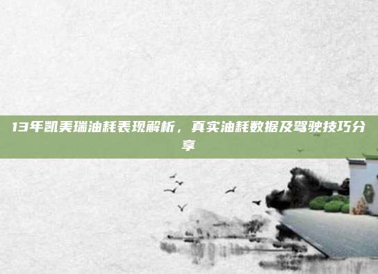 13年凯美瑞油耗表现解析,真实油耗数据及驾驶技巧分享