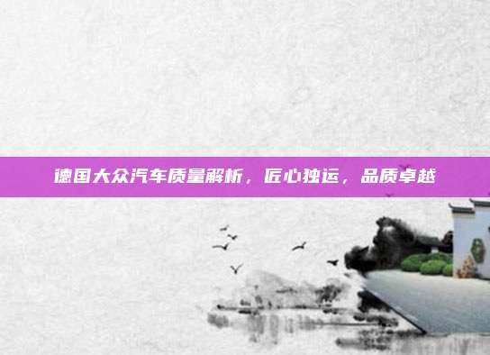 德国大众汽车质量解析,匠心独运,品质卓越