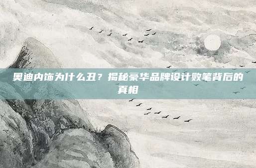 奥迪内饰为什么丑?揭秘豪华品牌设计败笔背后的真相