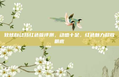 致炫自动挡红色版评测,动感十足,红色魅力尽收眼底