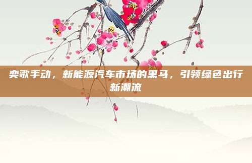 奕歌手动,新能源汽车市场的黑马,引领绿色出行新潮流