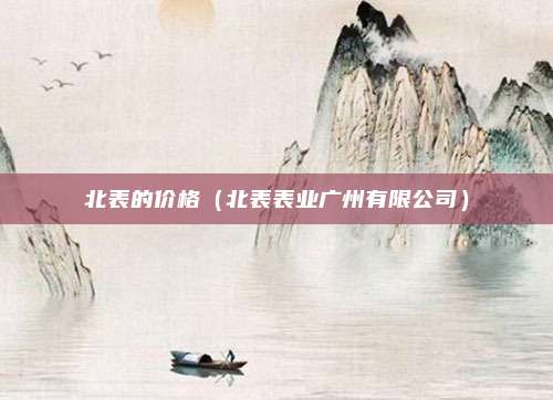 北表的价格(北表表业广州有限公司)