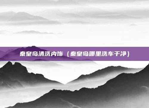 秦皇岛清洗内饰（秦皇岛哪里洗车干净）