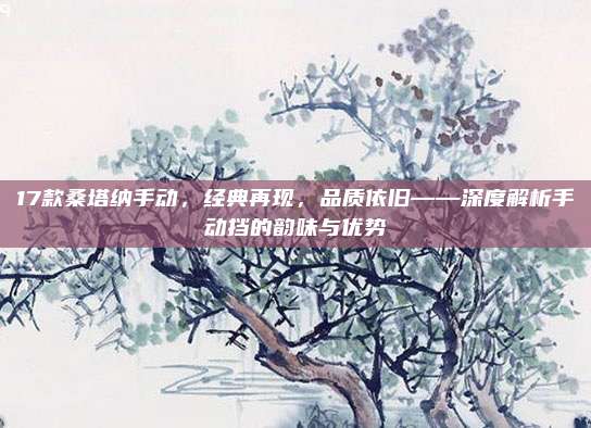 17款桑塔纳手动，经典再现，品质依旧——深度解析手动挡的韵味与优势