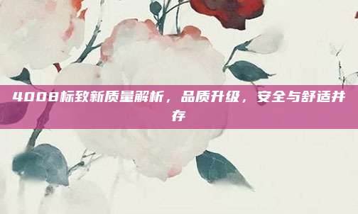 4008标致新质量解析，品质升级，安全与舒适并存