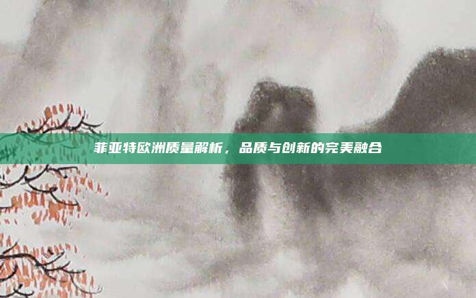 菲亚特欧洲质量解析,品质与创新的完美融合