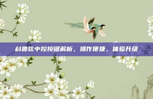 科鲁兹中控按键解析,操作便捷,体验升级